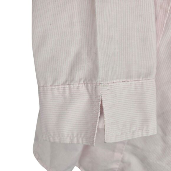 Vtg Tia Blouse XL Pink Striped Iridescent Dragonfly Embroidered Rhinestone - Picture 3 of 6